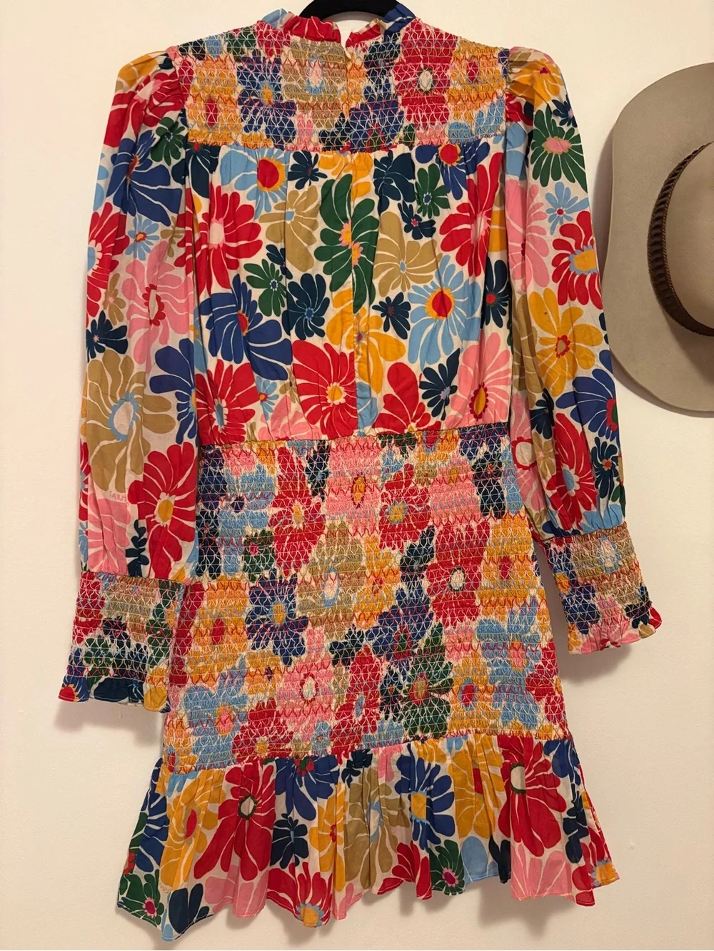 Farm Rio Sunny Daisies Sand Mini Dress - Picture 5 of 5